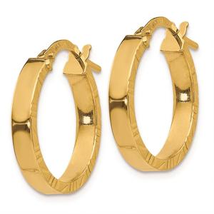 Gold Classics(tm) 14kt. Polished Gold 20mm Hoop Earrings alternate view