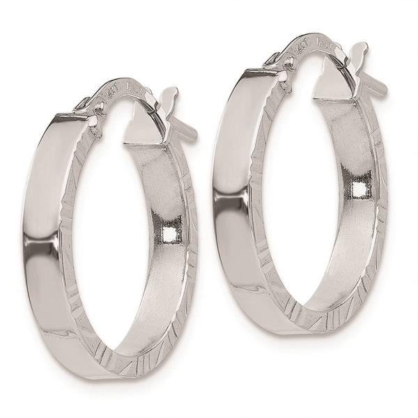 Gold Classics(tm) 14kt. White Gold 20mm Hoop Earrings alternate view