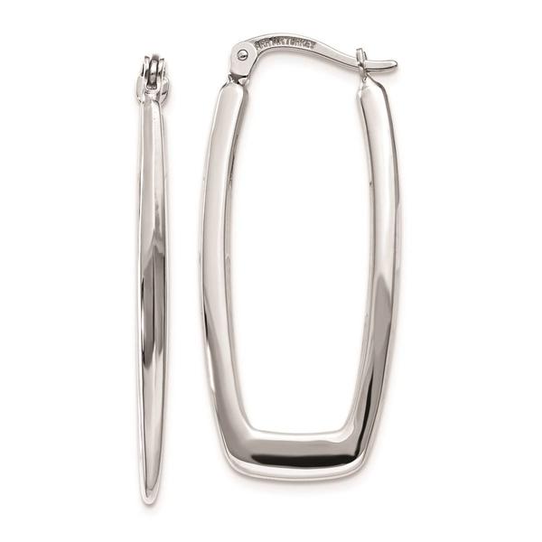 Gold Classics(tm) 14kt. White Gold 2.25mm Hoop Earrings