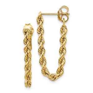 Gold Classics(tm) 14kt. Dangle Rope Earrings