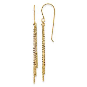 Gold Classics(tm) 14kt. Tassel Bars Shepherd Dangle Earrings