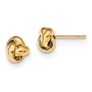 Gold Classics(tm) 7mm Gold Twisted Stud Earrings