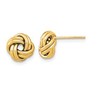 Gold Classics(tm) 14kt. 9mm Double Love Know Stud Earrings