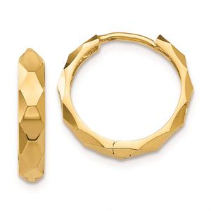 Gold Classics(tm) 14kt. Diamond Hoop Earrings