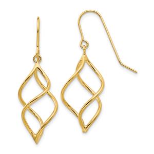 Gold Classics(tm) 14kt. Short Twisted Dangle Earrings