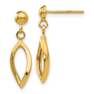Gold Classics(tm) 14kt. Gold Stud Dangle Earrings