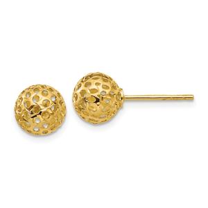 Gold Classics(tm) 14kt. Gold 8mm Bead Stud Earrings