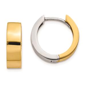 Gold Classics(tm) 14kt. Gold Hinged Hoop Earrings