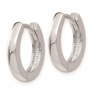 Gold Classics(tm) 14kt. White Gold Hinged Hoop Earrings alternate view