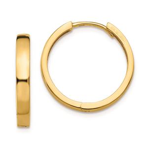 Gold Classics(tm) 18mm Hinged Hoop Earrings