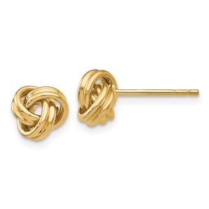 Gold Classics(tm) 7mm Gold Love Knot Stud Earrings