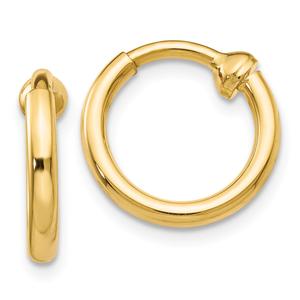 Gold Classics(tm) 14kt. Non-Pierced Gold Hoop Earrings