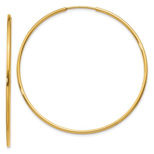 Gold Classics(tm) 14kt. 45mm Gold Endless Hoop Earrings