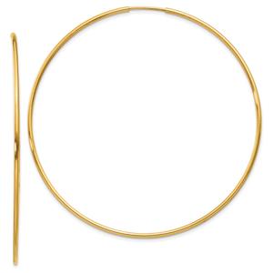 Gold Classics(tm) 14kt. 58mm Gold Endless Hoop Earrings