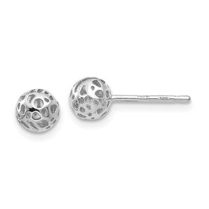 Gold Classics(tm) 14kt. White Gold Small Ball Stud Earrings