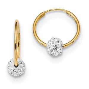 Gold Classics(tm) 14kt. Gold 1mm Polished Hoop Earrings