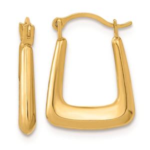 Gold Classics(tm) 14kt. Polished Hollow Fancy Hoop Earrings
