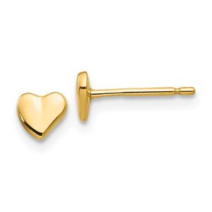Gold Classics(tm) 14kt. 5mm Heart Stud Earrings