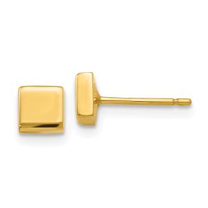 Gold Classics(tm) 14kt. Gold Polished Square Post Earrings