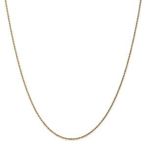 Unisex Gold Classics(tm) 1.15mm. 14kt. Diamond Cut 14in. Necklace