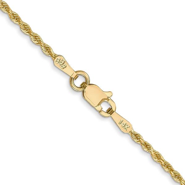 Unisex Gold Classics(tm)1.50mm 14kt. Diamond Cut Rope 14in. Necklace
