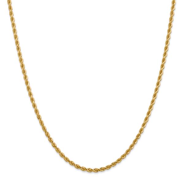 Gold Classics(tm) 2.75mm. 14kt. Diamond Cut Rope Chain Necklace