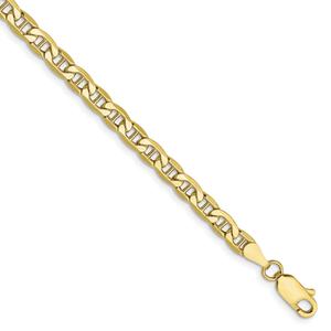 Mens Gold Classics(tm) 10kt. 4.1mm Semi-Solid Anchor Chain Necklace alternate view