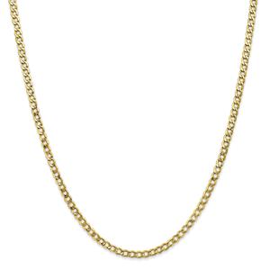 Unisex Gold Classics(tm) 10kt. Gold 3.35mm 20in. Chain Necklace