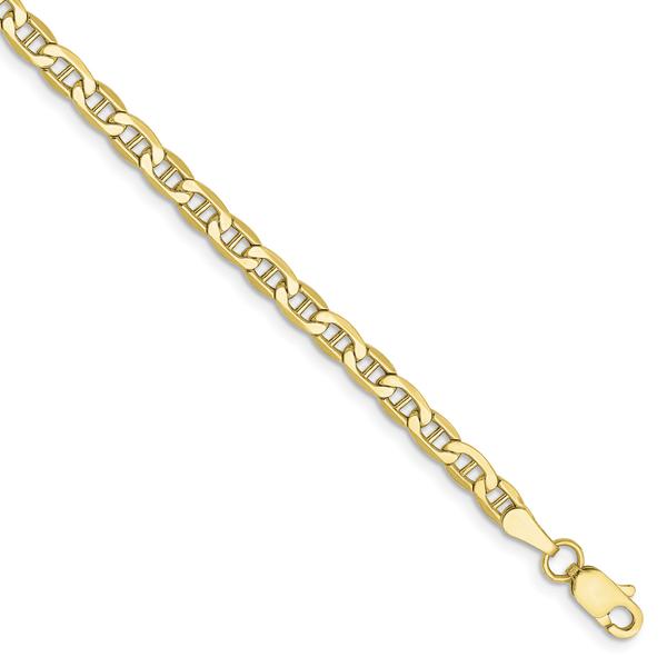 Unisex Gold Classics(tm) 10kt. 3.2mm Anchor Chain Necklace alternate view