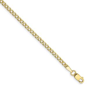 Unisex Gold Classics(tm) 10kt. 2.5mm 20in. Link Chain Necklace alternate view