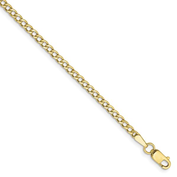 Unisex Gold Classics(tm) 10kt. Gold 2.5mm 24in. Chain Necklace alternate view