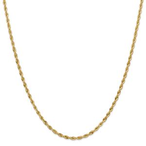 Gold Classics(tm) 10kt. 3.0mm Semi-Solid Rope Chain Necklace