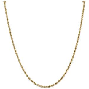 Gold Classics(tm) 10kt. 18in. Semi-Solid Rope Chain Necklace