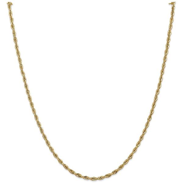 Gold Classics(tm) 10kt. 18in. Semi-Solid Rope Chain Necklace