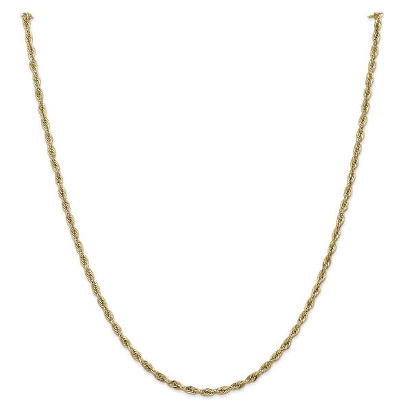Gold Classics(tm) 10kt. 26in. Semi-Solid Rope Chain Necklace