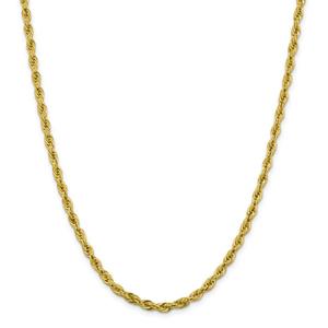 Adult Unisex Gold Classics(tm) 10kt. 22in. Rope Chain Necklace