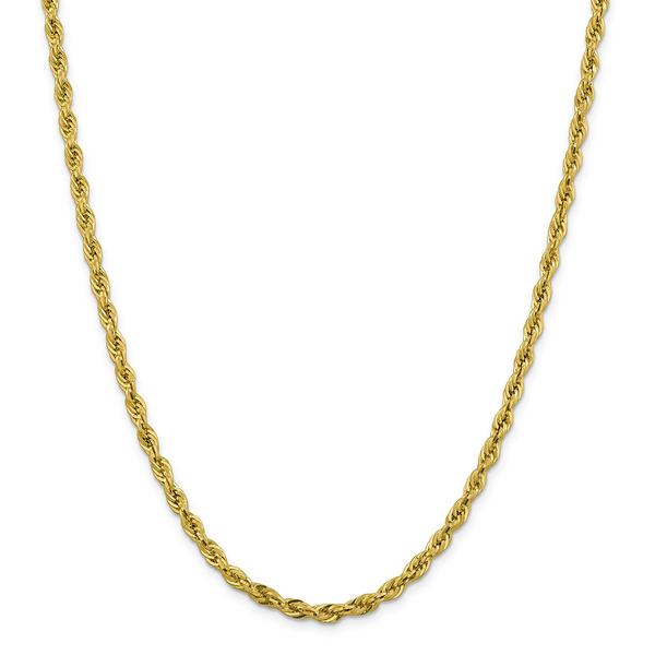 Adult Unisex Gold Classics(tm) 10kt. 26in. Rope Chain Necklace