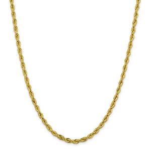 Adult Unisex Gold Classics(tm) 10kt. 26in. Rope Chain Necklace