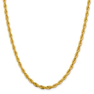 Unisex Gold Classics(tm) 10kt. 4.75mm 18in. Semi-Solid Rope Chain