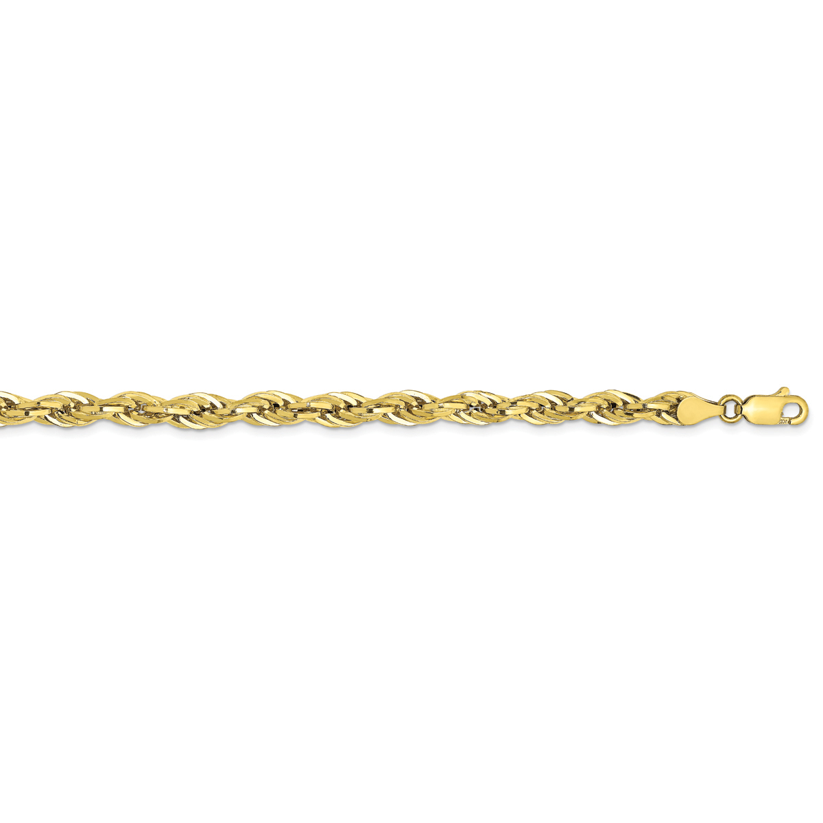 Unisex Gold Classics(tm) 10kt. 4.75mm 22in. Semi-Solid Rope Chain