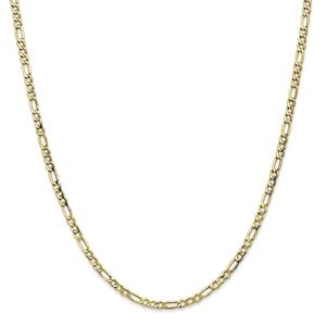 Gold Classics(tm) 10kt. 3.5mm 16in. Semi-Solid Figaro Chain