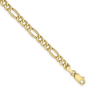 Unisex Gold Classics(tm) 10kt. 4.2mm 18in. Semi-Solid Figaro Chain alternate view