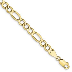 Gold Classics(tm) 10kt. 5.35mm 16in. Semi-Solid Figaro Chain alternate view