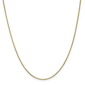 Gold Classics(tm) 10kt. Gold 1mm 22in. Box Chain Necklace