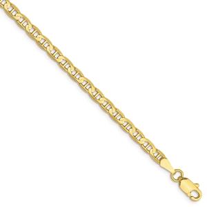 Gold Classics(tm) 10kt. 3mm Concave Anchor Chain Necklace