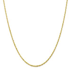 Gold Classics(tm) 10kt. 2.0mm 20in. Extra-Light Rope Chain