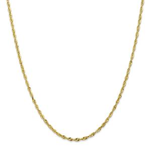 Gold Classics(tm) 10kt. 2.5mm 24in. Extra-Light Rope Chain