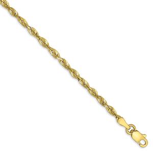 Gold Classics(tm) 10kt. 2.5mm 24in. Extra-Light Rope Chain alternate view