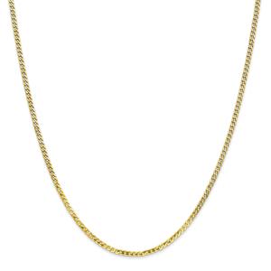 Unisex Gold Classics(tm) 10kt. Gold 2.2mm 20in. Bevel Chain Necklace