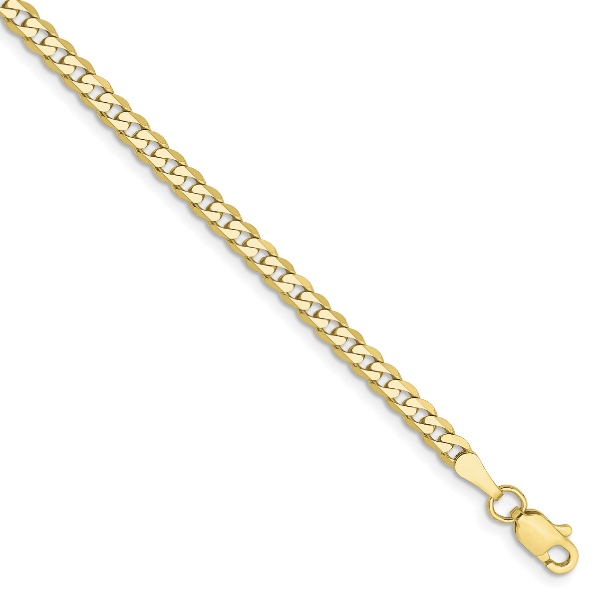 Unisex Gold Classics(tm) 10kt. 2.9mm 16in. Beveled Chain Necklace
